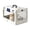 White, variant on Hard-Sided Cat Carrier Box, Pet Travel Crate,Portable Foldable for Small Medium Kitten Puppy Outings Camping Walking Road Trip Hiking Cycling