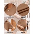 thumbnail image 2 of EKOUAER Women's Maternity Dress Ribbed Short Sleeve Casual Pregnancy Dresses Crewneck Pregnancy Clothes, 2 of 6