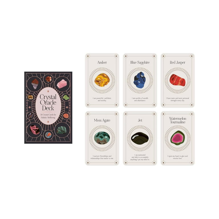 Crystal Oracle Deck : 78 crystal cards for holistic