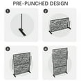 thumbnail image 7 of FOOWIN Outdoor Metal Privacy Screen Galvanized Decorative Screen, Black, 7 of 7