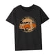 thumbnail image 4 of Camiseta básica de verano con cuello redondo para mujer, para viajes de vacaciones, regalo del día de San Valentín Negro, 4 of 7