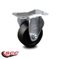 thumbnail image 2 of 3 Inch Soft Rubber Wheel Rigid Top Plate Caster Service Caster Brand, 2 of 2