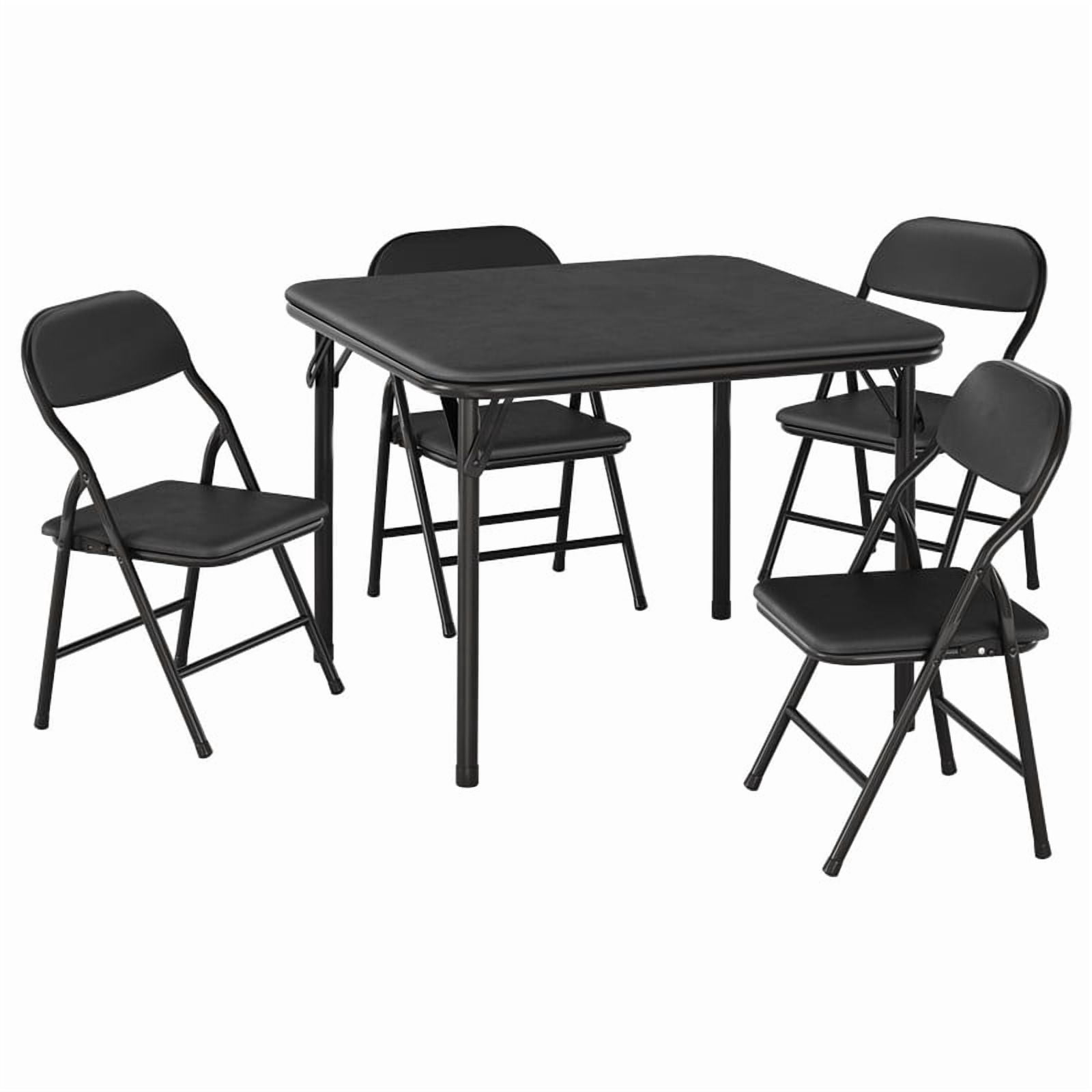 Kids Folding Table and Chair Set – 5-Piece Toddler Activity Table for Learning, Dining, Crafts, and Playtime