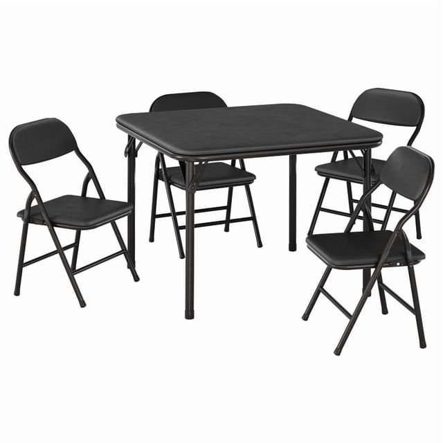 Kids Folding Table and Chair Set – 5-Piece Toddler Activity Table for Learning, Dining, Crafts, and Playtime