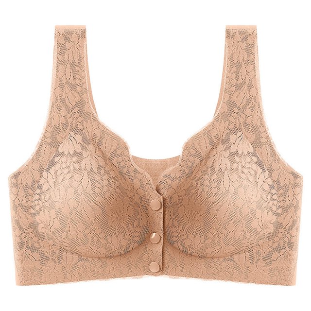 WZXFASHION Soutien-Gorge à Maintien Élevé pour Femmes Bretelles Réglables Couverture Complète Soutien-Gorge Confortable Sans Armature Sans Fil Rose TTG