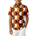 thumbnail image 3 of Kiijoy Toddler Boys Hippie Style Short Sleeve Shirt Summer Casual Beach Button Up Shirt Top, 3 of 3