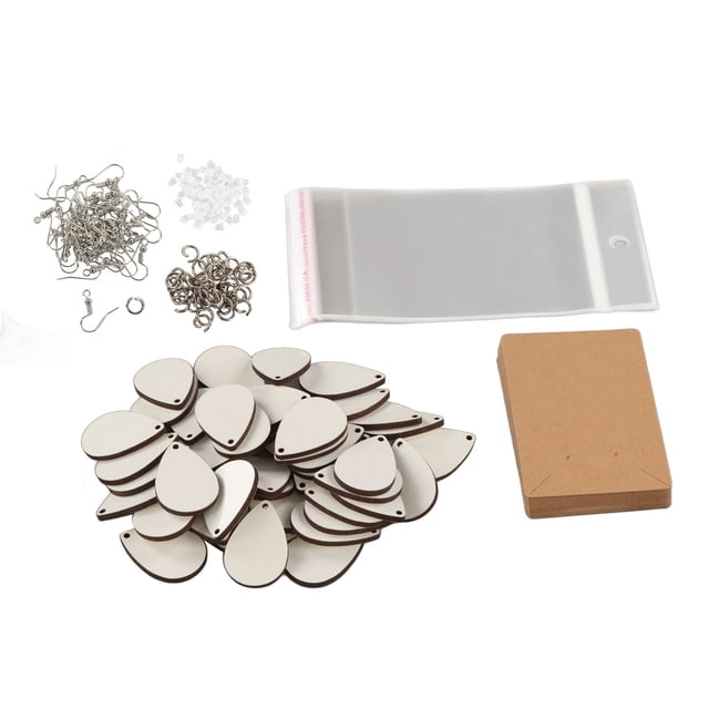 Juego De Pendientes De Sublimación En Blanco Juego De Pendientes De Transferencia Térmica Fácil De Usar Duradero Resistente Para La Fabricación De Pendientes ANGGREK Arte y Manualidades