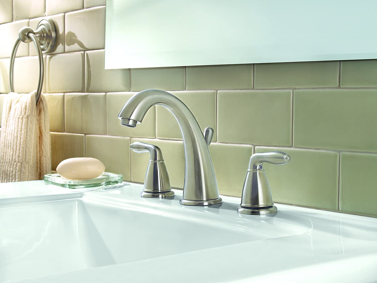 Pfister Widespread  LG49SR0K Serrano 2-Handle 8 Inch Bathroom Faucet 1b2 