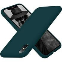 Designed for iPhone Xs Max Case, Silicone Ultra Slim Shockproof Protective Phone Case with [Soft Anti-Scratch Microfiber Lining], 6.5 inch, Teal