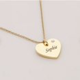 thumbnail image 2 of Birthday Gifts For Kids Girls - Little Girls Birthstone Heart Necklace - Custom Name Heart Birthstone Necklace for Girls, 2 of 8