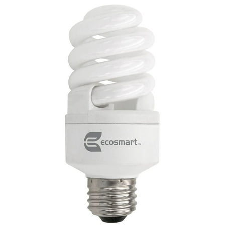 Ecosmart 60W Equivalent Daylight Spiral Dimmable CFL Light Bulb (E)*