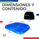 thumbnail image 4 of Cojin Gel Silicon Ergonomico Panal Comodo Asiento Auto Silla AZUL, 4 of 5