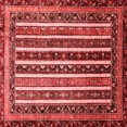 thumbnail image 1 of Ahgly Company Indoor Square Abstract Red Modern Area Rugs, 3' Square, 1 of 4