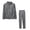 Gray, variant on Women's 2 Piece Loungewear Sets Stand Collar Full Zip Long Sleeve Tops and Slim Jogger Pants with Pockets Solid Trendy Tracksuits Gray,S