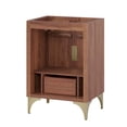 thumbnail image 5 of Modway Daylight 24" Solid Mango Wood Bathroom Vanity Cabinet in Walnut, 5 of 7