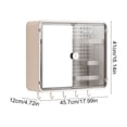 thumbnail image 2 of White Wall Mounted Bathroom Storage Cabinet Featuring Double Doors And Pegboard For Comprehensive Vanity And Bathroom Organization, 2 of 7