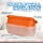 thumbnail image 4 of Laxinis World Ice Cream Containers – Pack of 2 Ice Cream Plastic Containers with Lids, 1.5 Quarts, Reusable, with Non-slip Base (orange), 4 of 6