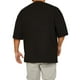 thumbnail image 2 of SAYOO Hombres Camiseta, Manga Media Color Sólido Ajuste Suelto Gimnasio Fitness Culturismo Algodón Tops Deportes Entrenamiento Camiseta SAYOO  Casual, 2 of 4
