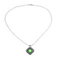 thumbnail image 4 of Wollet Stainless Ssteel Necklace Pendant with Inlaid CZ Stone Volcanic Stone for Women, 4 of 8