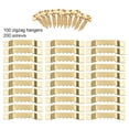 thumbnail image 1 of 100 pcs Sawtooth Hangers Picture Frame Hanging 40mm Hanger Double Hole with 200, 1 of 7