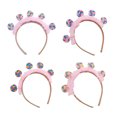 thumbnail image 2 of Children Day Toddler Hairband with Pleated Lace Lollipop Shape Headbands Carnivals Amusement Park Children Hair Hoop, 2 of 8