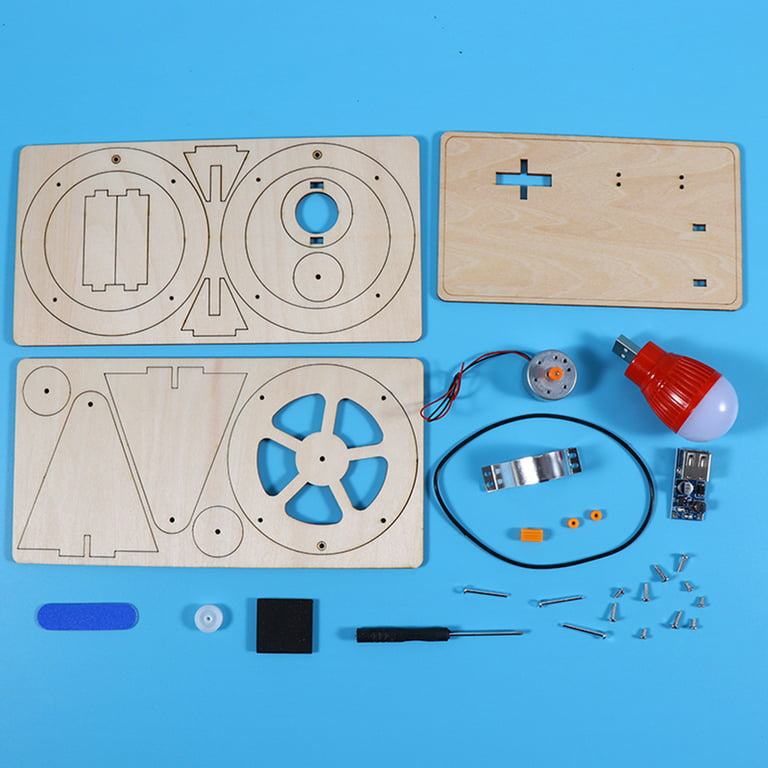 Felenny Hand Cranked Dynamo Portable Hand Crank Mechanical Dynamo Generators Science Kit for Kids Age