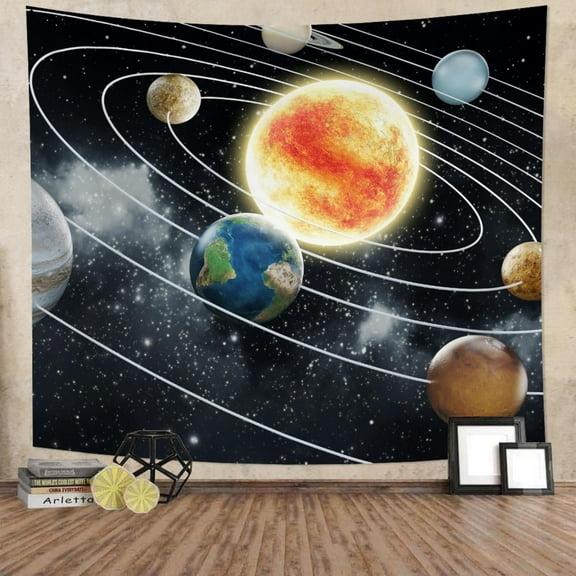 DaShan Space Planet Tapestry Wall Hanging,Universe Galaxy Wall Decor for Bedroom Living Room Dorm,40"Wx30"L