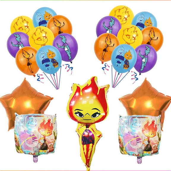 Elemental Balloons Birthday Party Supplies Decor Fans Set Decorations Kit