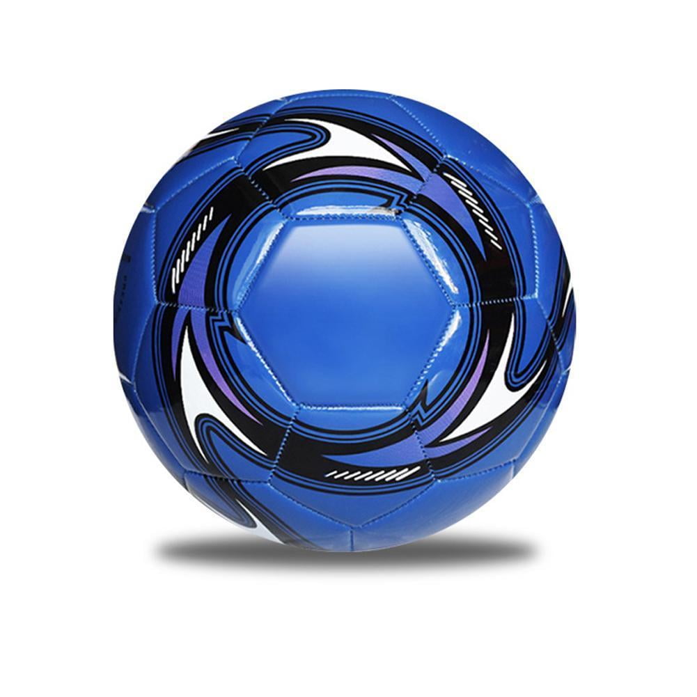 Size 5 Soccer Ball, Durable Rubber Training Soccer Ball, Official Standard Football for Indoor Outdoor Practice, Game & Backyard Play(Blue)