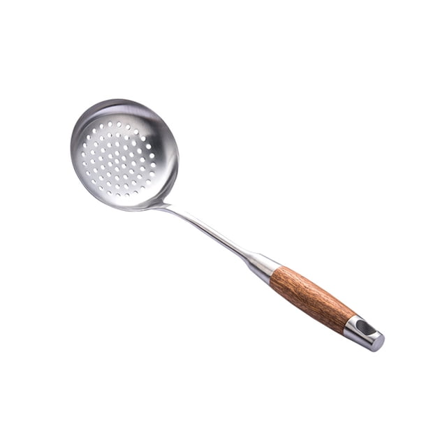 1PC 304 Stainless Steel Colander Spoon Long Handle Spoon Strainer Sturdy Soup Strainer Spoon Anti-rust Kitchen Utensils for Home Dining Room Use