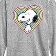 thumbnail image 3 of Peanuts - Snoopy Heart - Youth Long Sleeve Tee, 3 of 6