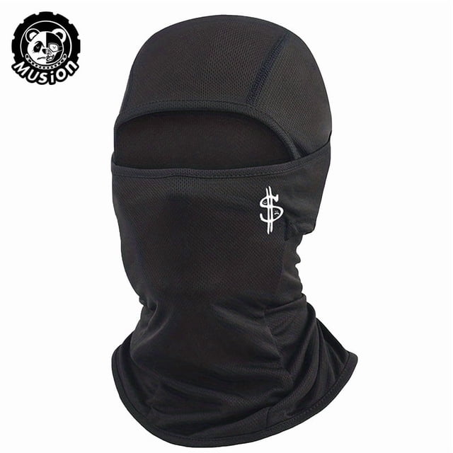 Musion Customizable Multifunction Wind-Resistant Balaclava Face Mask Bandana Hood Headwear for Riding Motorcycle and Cycling A One Size