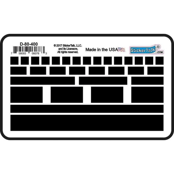 Assorted LED Light Cover Strips And Privacy Stickers