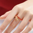thumbnail image 3 of Anillo giratorio con diseño de caballo y dinero para mujer, año 2026, apertura ajustable, accesorios de joyería, 3 of 7