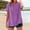 A90 Purple, variant on Linen Shirts for Women Short Sleeve Crew Neck T Shirt Button Down Trendy Summer Tops Oversized Loose Fit Tshirt Dressy Casual Blouses Ofertas En s