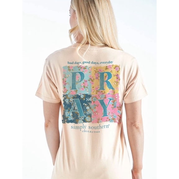 Simply Southern Pray Flowers T-Shirt