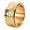 Gold, variant on Men's Honeycomb Spinner Ring, Stainless Steel 12mm Glow Fidget Wide Band, Rotating Hexagon Design, US Sizes 7-12, Mechanical Style, Gift for Him for Birthdays, Graduation and Holidays