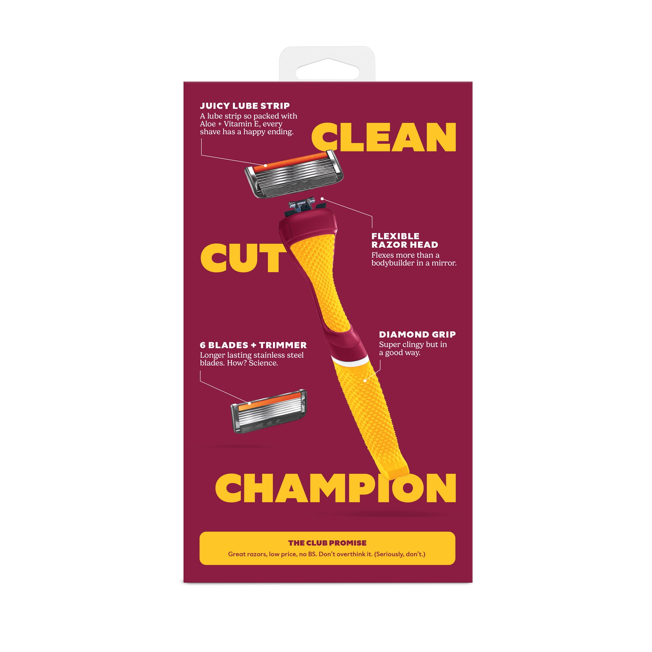Dollar Shave Club Arizona State 6-Blade Razor Starter Set
