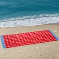 thumbnail image 5 of Mainstays Cotton-Blend Beach Towel, 72 x 36 in, Tomato Stand, 5 of 5