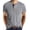 Gray, variant on Lzobxe Mens T-Shirts Short Sleeve Casual Button Placket Chest Pocket,Size S-3XL