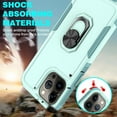 thumbnail image 4 of [PST] iPhone 15 Pro Max Ring Case, Dual Layers Heavy Duty Magnetic Hard Kickstand Case with Ring Stand, 4 of 5