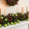 thumbnail image 5 of NWQKYZGH 24PCS Shatterproof Plastic Christmas Baubles Matte Shiny Glitter Hanging Ornament Balls for Indoor Outdoor Xmas Tree Holiday Festival Decor -1.2IN, 5 of 6