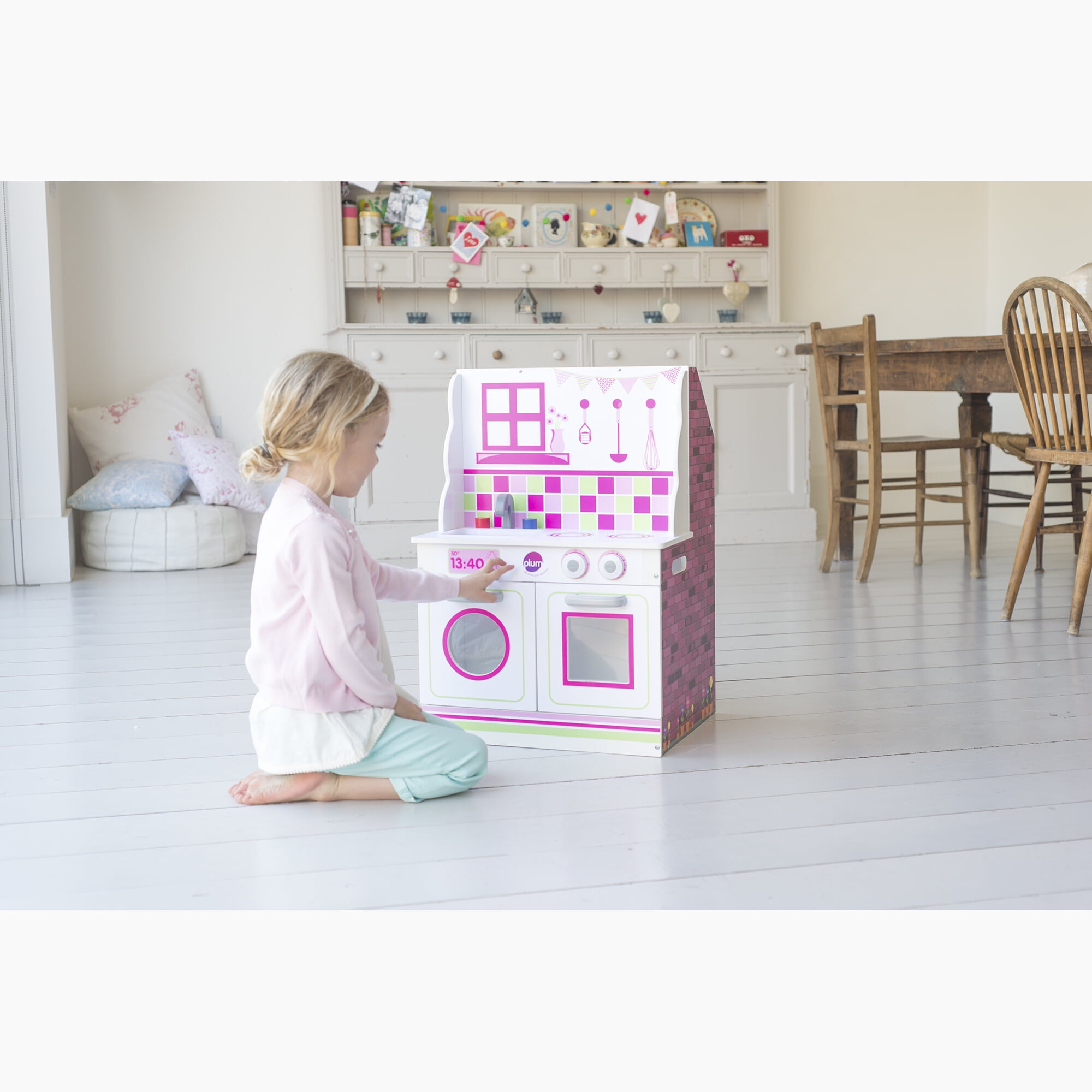 Color baby 2-em- 1 Dollhouse-Kitchen Colorido