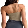 thumbnail image 3 of Women Camisole  One-sling Solid Color Slim Fit Summer Ladies Tops for Party Club, 3 of 4