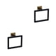 thumbnail image 4 of Juego de accesorios para baño Billuyoard Kit Anillo de oro negro 2Conjunto Acero inoxidable, 4 of 6