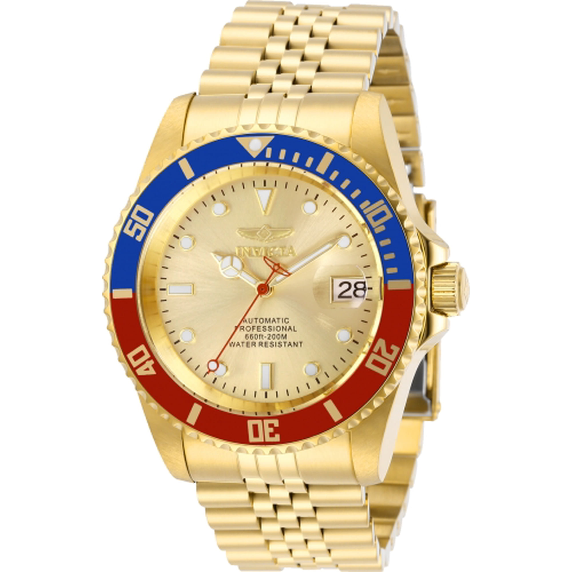 Invicta Men's Pro Diver Gold Dial Watch - 29183
