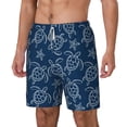 thumbnail image 2 of Uemuo Sea Turtle Pattern Mens Swim Trunks Quick Dry Board Shorts with Mesh Lining, Stretch Beach Shorts Quick Dry No-Chafing Board Shorts-Large, 2 of 9