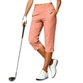 thumbnail image 2 of LIaqionyy Plus Size Capri Pants for Womens High Waisted Stretchy Casual Workout Golf Cropped Trousers Pant with Pockets, 2 of 8