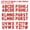 Flash Red, variant on Uxcell Letter Stickers, Self Adhesive Vinyl Large Alphabet Number Stickers for Arts DIY Craft Flash Black 24Pcs