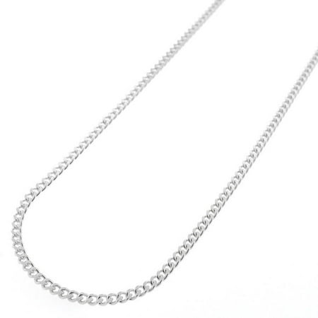 A .925 Sterling Silver 2mm Cuban Chain, 24